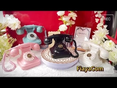 Hochzeiten Feierlichkeiten Telefon Gästebuch Klarer Klang Vintage Telefon Sprachrecorder Button Design