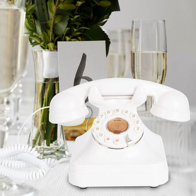 Stylische Hochzeits-Gästebuch Telefon Wiederaufladbarer Strom Vintage-Telefon-Recorder für Hochzeit
