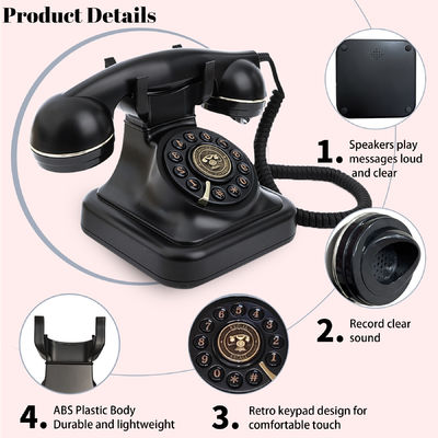 Weißes Telefon Gästebuch mit Zubehör USB-Kabel