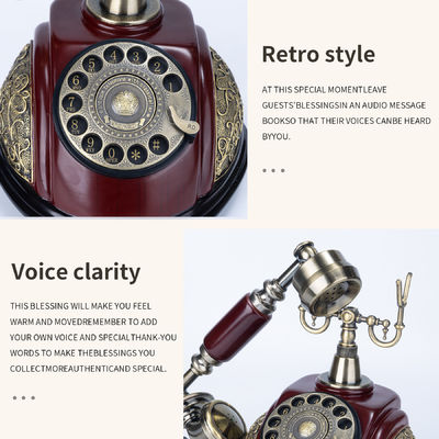Retro Design Audio Gästebuch 2.2 Pfund Speicherbank Digitale Gästebuch Hochzeit