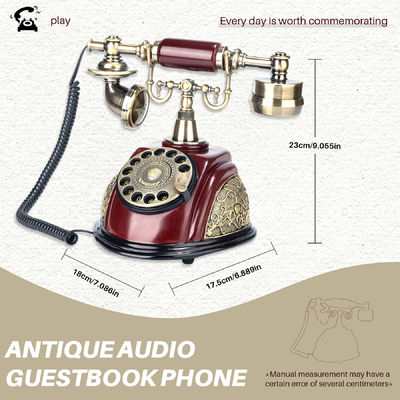 Retro Design Audio Gästebuch 2.2 Pfund Speicherbank Digitale Gästebuch Hochzeit