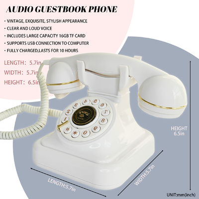 Wiederaufladbare Telefone Gästebuch Hochzeiten Duschen virtuelles Audio für Erinnerungen zu schaffen