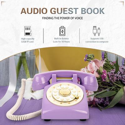 Vintage Audio Gästebuch Telefon einzigartige 10 Stunden Voicemail Nachricht Recorder