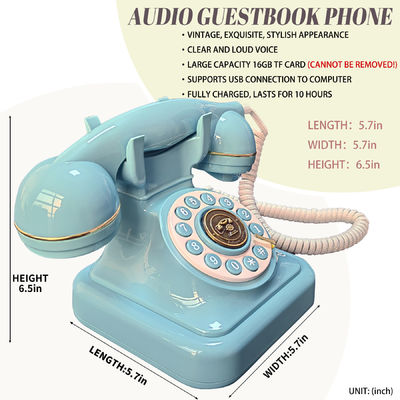 32 GB Telefon Gästebuch Hochzeiten Geburtstage Audio-Nachricht Gästebuch