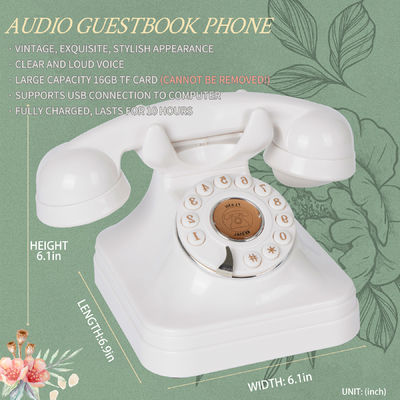 OEM Gäste Nachrichten Audio-Nachricht Gästebuch 10 Stunden Old Phone Hochzeit Gästebuch