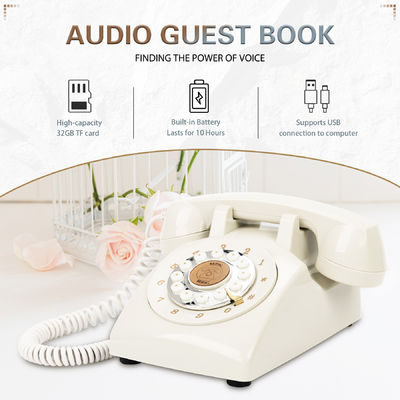 USB-Gästebuch-Voice-Mail Klares Gästebuch Telefon für Hochzeiten Veranstaltungen