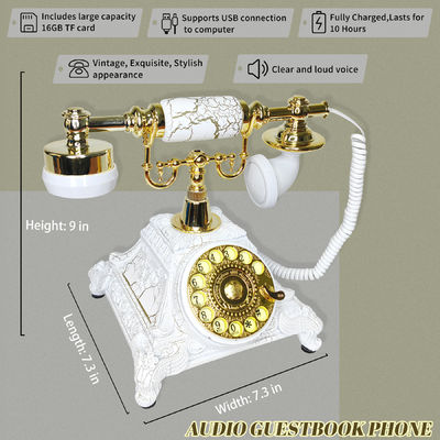 Alle Veranstaltungen Telefon Gästebuch Klares Audio Gästebuch Telefonduschen zum Einfangen von Erinnerungen