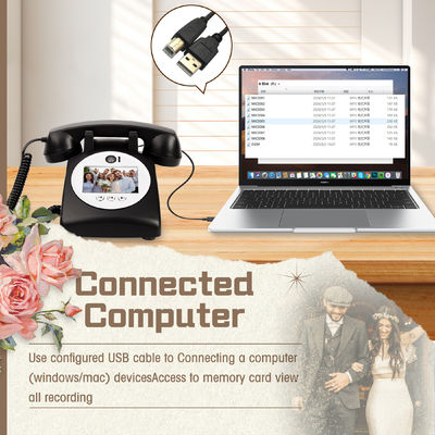 Partys Video Gästebuch mit klarem Audio Einfache Operation Hochzeit Audio Gästebuch