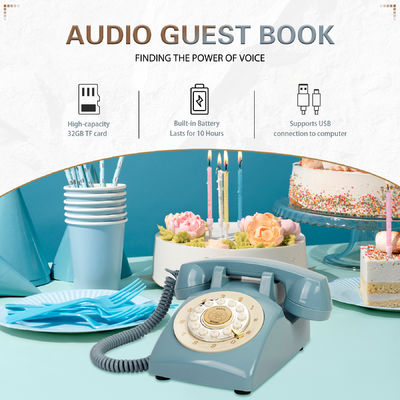 Wiederaufladbare Audio-Gästebuch Hochzeit Gästebuch mit Wiedergabe USB-Übertragung