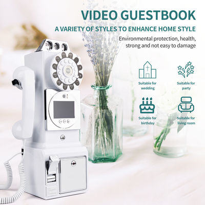 Personalisierte Retro Hochzeit Audio Video Gästebuch ABS Plastik Bankett Party Gast Segen Anmeldebuch Personalisierte Sprachnachricht