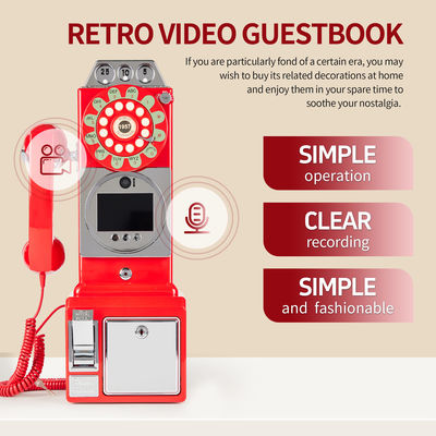 Personalisierte Retro Hochzeit Audio Video Gästebuch ABS Plastik Bankett Party Gast Segen Anmeldebuch Personalisierte Sprachnachricht