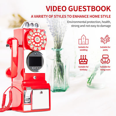Personalisierte Retro Hochzeit Audio Video Gästebuch ABS Plastik Bankett Party Gast Segen Anmeldebuch Personalisierte Sprachnachricht