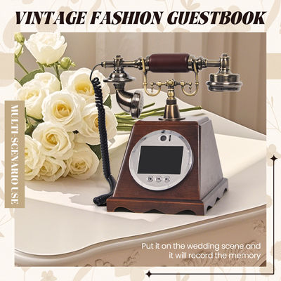 Personalisierte Retro Hochzeit Audio Video Gästebuch ABS Plastik Bankett Party Gast Segen Anmeldebuch Personalisierte Sprachnachricht