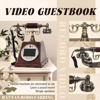 Personalisierte Retro Hochzeit Audio Video Gästebuch ABS Plastik Bankett Party Gast Segen Anmeldebuch Personalisierte Sprachnachricht