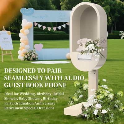 Premium-Metall-Hochzeitstelefon mit Audio/Video-Gästebuch-Aufnahmesystem