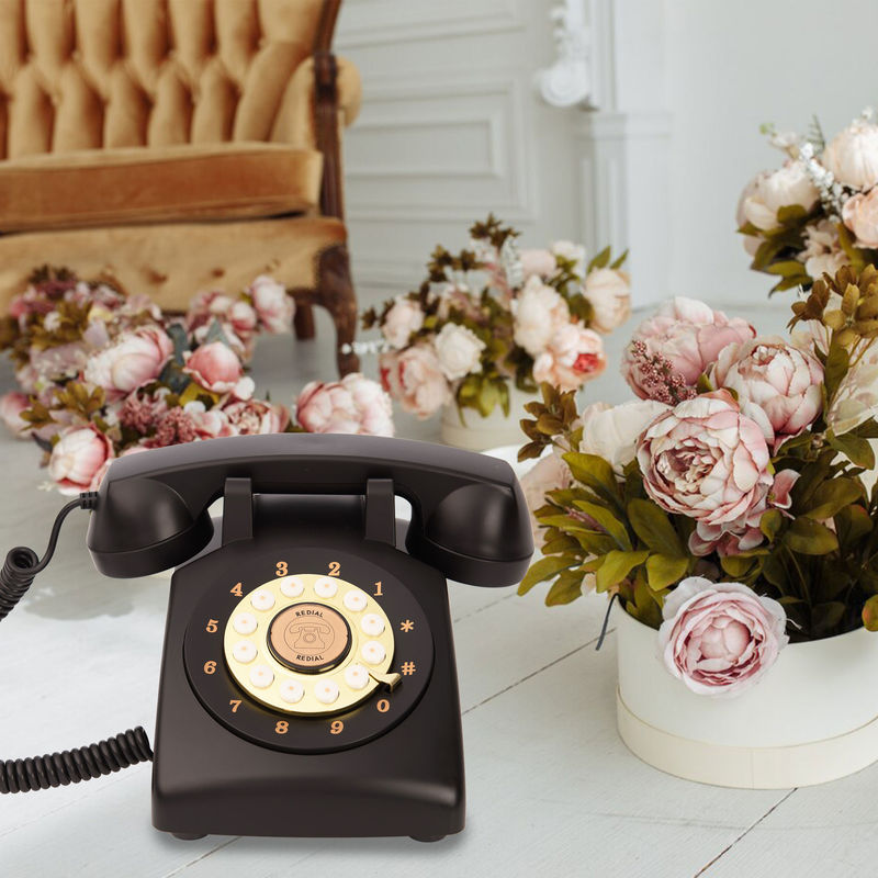 Klarer Sound Gästebuch Telefon 10 Stunden Batterie Vintage Telefon Recorder für Hochzeit ISO